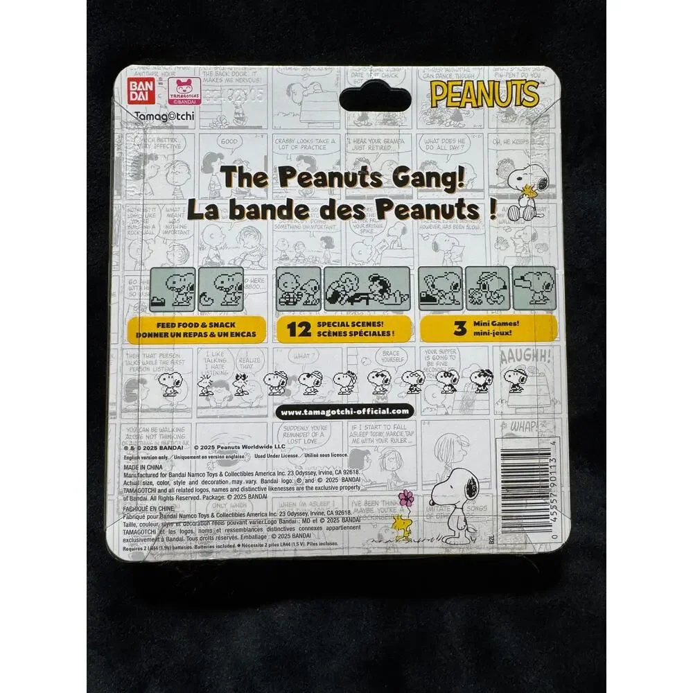 Peanuts x Tamagotchi Snoopy Electronic Toy Keychain 2025 NEW
